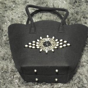 Kenyan handmade handbag/satchel with small clutch